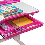Дитяча парта зі стільчиком FunDesk Bellissima 664х493х540-766 мм Pink, фото 6