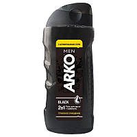 Гель для душа и шампунь Arko Men 2 in 1 Black 260 мл