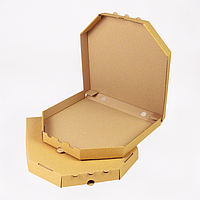 Коробка для пиццы 300*300*35 бурая (крафт)