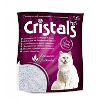 Наповнювач для котячого туалету Cristals Fresh Силікагелевий вбирає з лавандою 1.7 кг NC, код: 7998237
