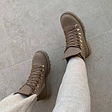 Черевики жіночі зимові шкіряні бежеві /23269/ 38р, фото 2