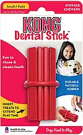 Резиновые игрушки зубная палочка для собак средних пород (Конг) KONG Dental Stick М