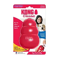 Резиновые игрушки для больших собак, прочная груша-кормушка (Конг) Kong Classic 13 см XL