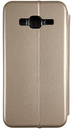 Чохол книжка Elegant book для Samsung Galaxy J3 золотистий, фото 3