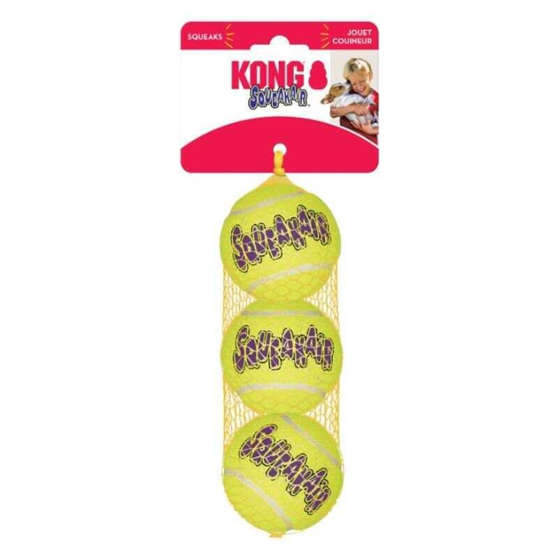 Іграшка для собак середніх порід повітряний тенісний м'яч KONG AirDog SqueakAir Ball M 3 шт.