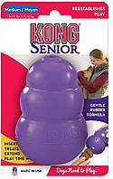 Резиновые игрушки для средних пород собак пожилого возраста груша-кормушка Kong Senior M 8,6 см