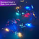 Гірлянда кінський хвіст Роса на 200 LED лампочок світлодіодна мідний провід 2 м 10 ліній по 20 шт, фото 5