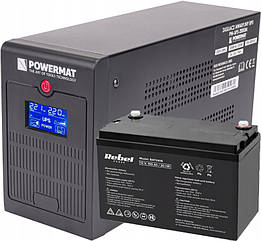 ДБЖ Powermat 2000ВА 1200Вт + акумулятор GEL 100Ah (Польща)