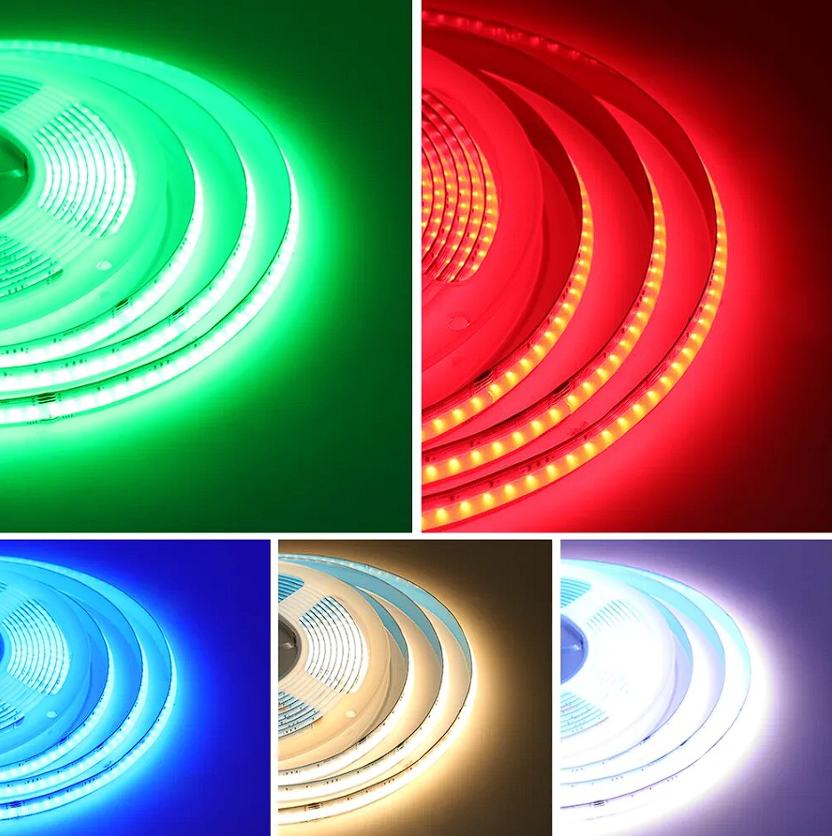 Светодиодная лента RGBW LEDTech COB/FCOB 24v 784д/м сплошного свечения. RGBW многоцветная премиум СОВ - фото 6 - id-p808479483
