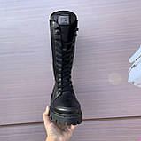 Черевики жіночі зимові шкіряні чорні /23290/ 36р, фото 2