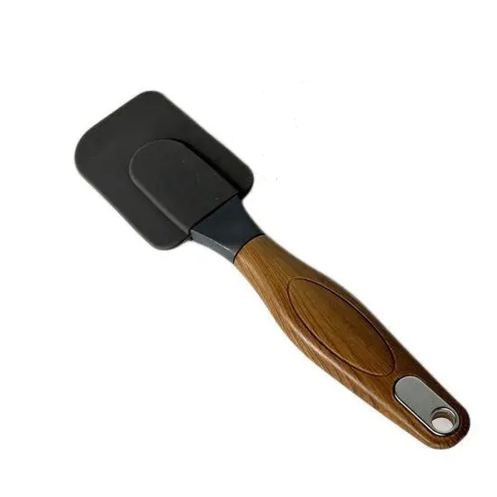 Кондитерська лопатка силіконова WOODEN, сірий OKYANUS