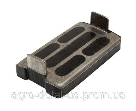 Колодка гальмівна 77.38.052-1 зупиняльної стрічки (90х50х10 мм) кінцевого передавання трактора ДТ 75, фото 1