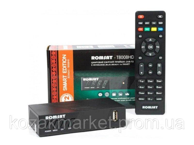 ТВ-ресивер DVB-T2 Romsat T8008HD Smart T2 KT, код: 7251701 - фото 4 - id-p2000055053