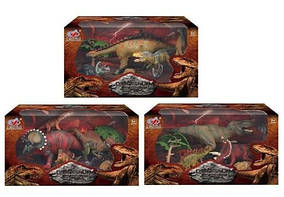 Набір динозаврів Q 9899-202, 6 елементів, 4 динозавра, аксесуари