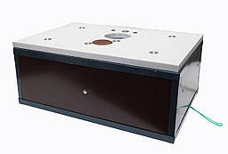 Інкубатор Наседка ІБ-54 12В механічний переворот, теновий обігрів, каркасний корпус + металеві вставки