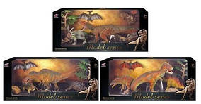 Набір динозаврів Q 9899 W5, 6 елементів, 4 динозаври, 2 аксесуари