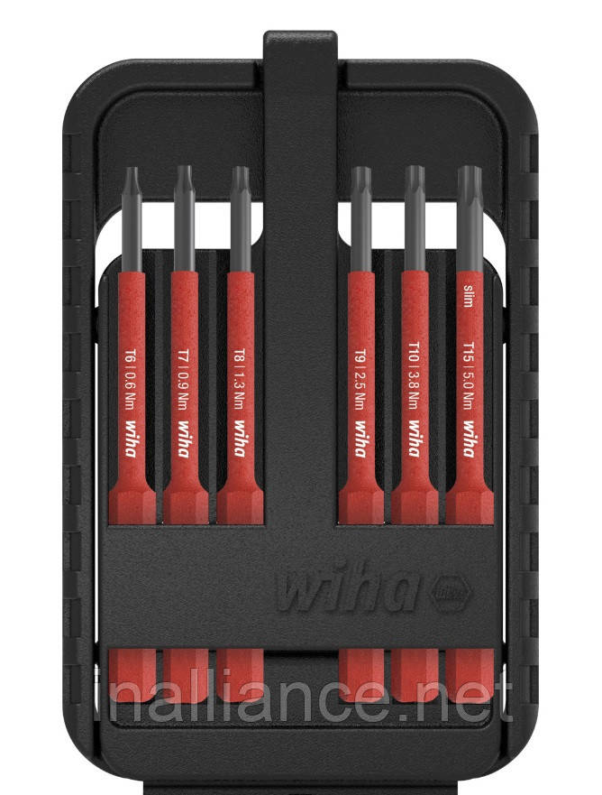 Набір біт 6 штук TORX® slimBit electric Wiha 43154