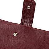Вертикальний гаманець для жінок із натуральної шкіри CANPELLINI 21645 Бордовий SC, код: 8061676, фото 3