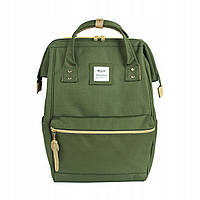 Шкільний рюкзак Himawari No 8 Classic M пляшковий зелений 9001 висота 40 см OLIVE
