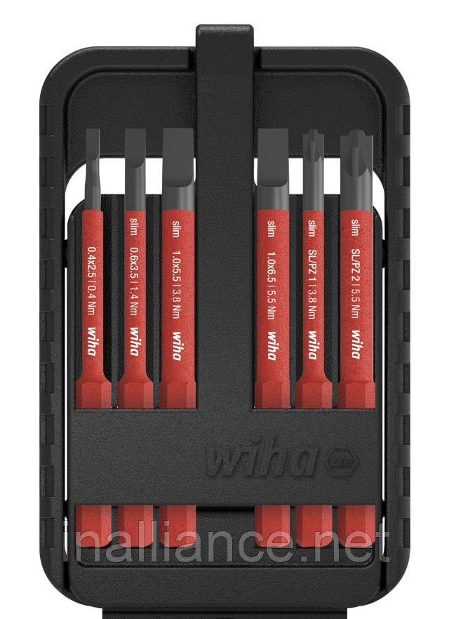Набір біт 6 штук SL / SL/PZ slimBit electric Wiha 43158