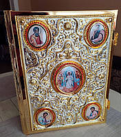 Святое Евангелие Напрестольное позолоченное в окладе на украинском языке