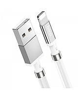 Кабель Hoco U91 Magic magnetic charging cable for Lightning 1 м White (U912) TO, код: 7886610