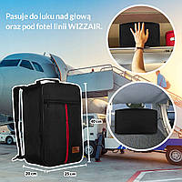 Дорожня сумка Peterson PTN PP-BLACK-BLACK рюкзак ручна поклажа 40x30x20 WIZZAIR