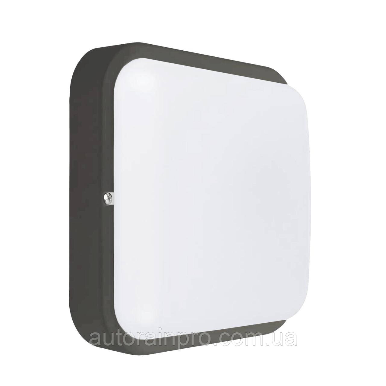 Світлодіодний світильник ДББ 20У-18-303У1 Квадро-18 18Вт 1800Лм 5000К антрацит, фото 1