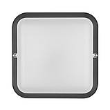 Світлодіодний світильник з мікрохвильовим датчиком ДББ 20У-18-304У1 Квадро-18 Д 18Вт 1800Лм 5000К антрацит, фото 2