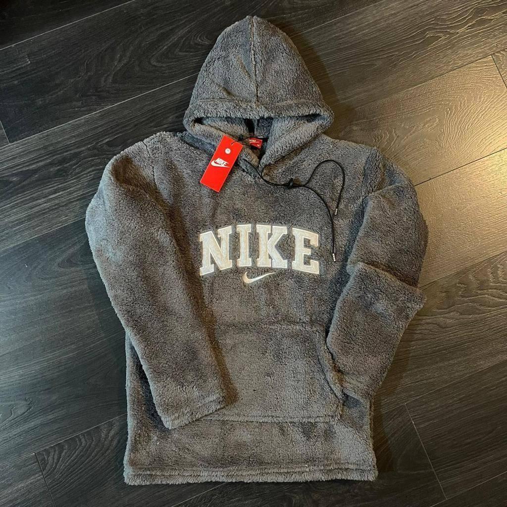 Чоловіча плюшева кофта Nike D11526 сіра S