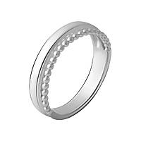 Серебряное кольцо Komilfo с без камней, вес изделия 2,92 гр (2067825) 17 размер