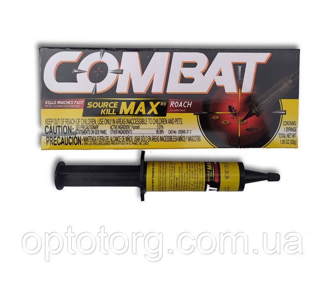 Гель шприц від тарганів Combat SuperKill MAX Henkel 30гр