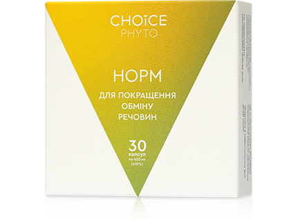 Норм Чойс — Адсорбує, виводить з організму надлишок холестерину та інші шкідливі речовини, 30 капсул по 400 мг