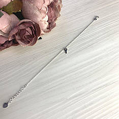 Срібний браслет Komilfo з без каменів, вага виробу 1,3 г (2071730) 1720 розмір