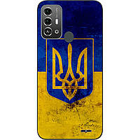 Силиконовый чехол Case для ZTE Blade A53 Pro с картинкой Герб и флаг