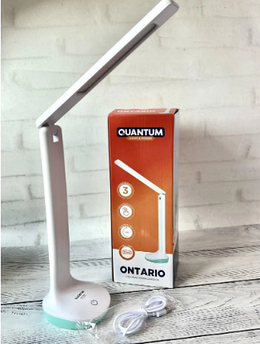 Настільна світлодіодна лампа з акумулятором Quantum ONTARIO QM-TL1040 2W 200lm 3000-5000K USB 5V