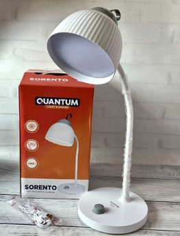 Настільна світлодіодна лампа з акумулятором Quantum SORENTO QM-TL1020 LED 4.5W 370lm 4100K USB 5V