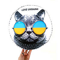 Подушка круглая Кот Love Ukraine 35х7,5 см (PP_15M007_WH)