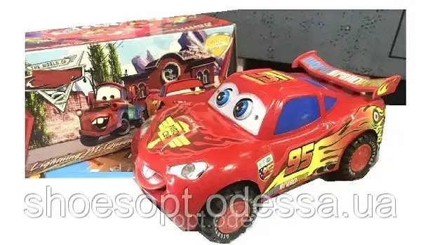 Машина Тачки Блискавка Маквін рухаються очі, світло, звук, фото 1