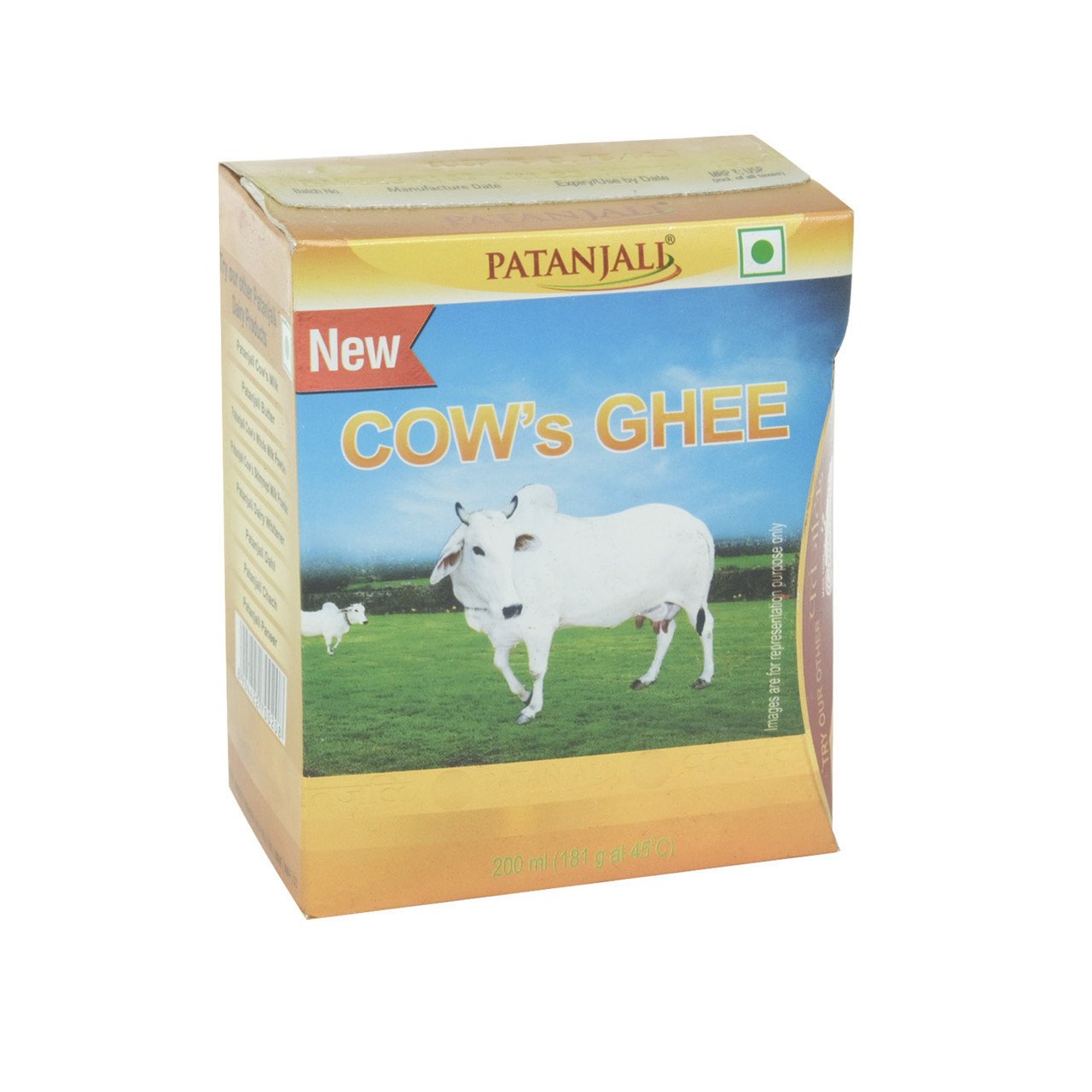 COW’S GHEE 200GM. PATANJALI, ГХІ КОРОВ’ЯЧЕ ТОПЛЕНЕ МАСЛО  200Г. ПАТАНДЖАЛІ