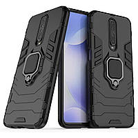 Чехол Ring Armor для Pocophone X2 Redmi K30 Black KT, код: 7410857