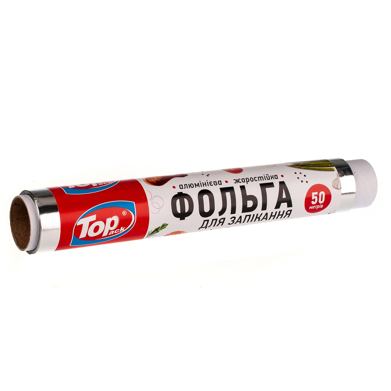 Фольга алюмінієва для запікання Toppack 44 см 50м 14 мкм