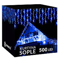 Світлова штора гірлянда Springos CL0502 icicle Christmas tree lights 500 вогнів SOPLE 500LED ЗОВНІШНІ ЛАМПИ 225 М ДЛЯ ЗАВІСОК