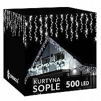 Світлова штора гірлянда Springos CL0500 icicle SOPLE 500LED ЗОВНІШНІ ЛАМПИ 225 М