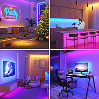 КОМПЛЕКТ RGB multi LED стрічка 15м + пульт живлення