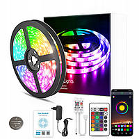 Світлодіодна стрічка Suitsamus 36W 6m 12V DC багатоколірна RGB 5050 WiFi TUYA APPLICATION REMOTE