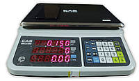 Весы торговые CAS PR-15 II B на аккумуляторе до 3 дней в автономном режиме, без стойки (RS-232)