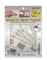 Металевий 3D-пазл Metallic Nano Puzzle Техніка (на вибір, танк/вертолет/літанок/ трактор)