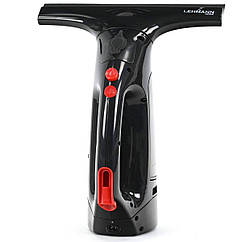 Мийка для вікон акумуляторна LEHMANN SARGO, чорна, з вбудованим розпилювачем і телескопічною штангою