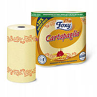 8× Целюлозний паперовий рушник Foxy yellow Рушник кухонний Foxy Cartapaglia 16 рулонів